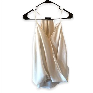 White loose flowing shirt